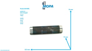 PLUG-IN PIPE - 51981820036 suitable for MAN D-engines