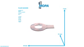 PLAIN WASHER - 01106352 suitable for Deutz engines