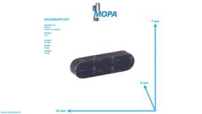 WOODRUFF KEY - 01151639 suitable for Deutz engines