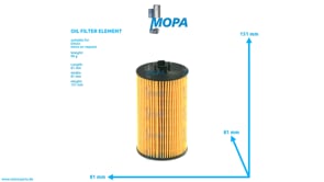 OIL FILTER ELEMENT - 02931094 suitable for Deutz engines