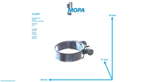 ROHRSCHELLE - 01166366 passend für Deutz Motoren ROHRSCHELLE - 01166366 passend für Deutz Motoren