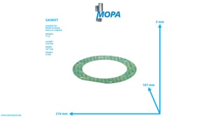 GASKET - 12029588 suitable for MWM & Deutz engines
