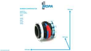 RUBBER-COMPENSATOR - 12453822 suitable for MWM & Deutz engines RUBBER-COMPENSATOR - 12453822 suitable for MWM & Deutz engines