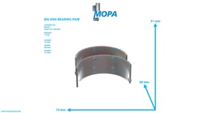 PLEUELLAGERPAAR - 04284142 passend für Deutz Motoren