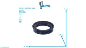 ROTARY SHAFT LIP SEAL - 12037952 suitable for MWM & Deutz engines