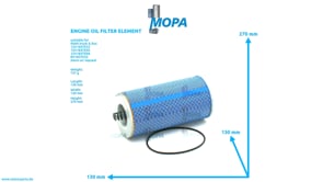 ENGINE OIL FILTER ELEMENT - 51055040087 suitable for MAN D engines ENGINE OIL FILTER ELEMENT - 51055040087 suitable for MAN D engines