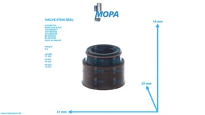 VALVE STEM SEAL - 51049020028 suitable for MAN D engines