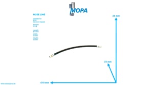 HOSE LINE - 735038008118 suitable for MTU engines