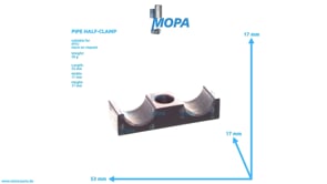 PIPE HALF-CLAMP - 700325015104 suitable for MTU engines