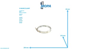 V-BAND CLAMP - 0029955501 suitable for MTU engines