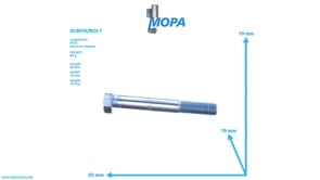 HEXAGON BOLT - 000960012335 suitable for MTU engines