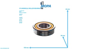 ZYLINDERROLLENLAGER - 0009818901 passend für MTU Motoren