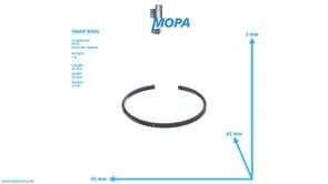 SNAP RING - 007993040200 suitable for MTU engines