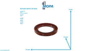 ROTARY SHAFT LIP SEAL - 0079978047 suitable for MTU engines