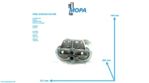 FUEL DUPLEX FILTER - 01181690 suitable for Deutz engines FUEL DUPLEX FILTER - 01181690 suitable for Deutz engines