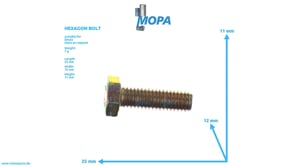 HEXAGON BOLT - 01148204 suitable for Deutz engines