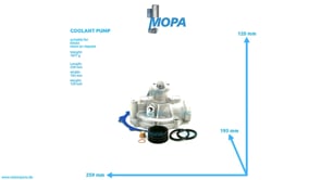 COOLANT PUMP - 02937604 suitable for Deutz engines