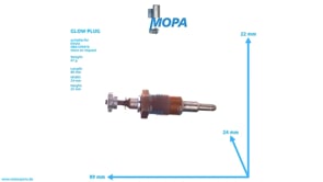 GLOW PLUG - 01173108 suitable for Deutz engines