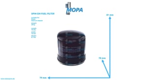 SPIN-ON FUEL FILTER - 01174696 suitable for Deutz engines