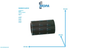 RUBBER SLEEVE - 01182587 suitable for Deutz engines