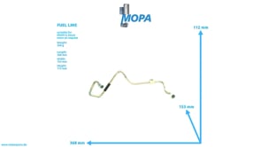 FUEL LINE - 12276489 suitable for MWM & Deutz engines