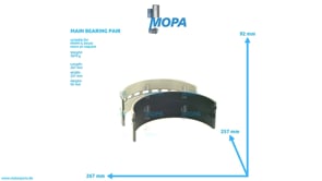MAIN BEARING PAIR - 12284382 suitable for MWM & Deutz engines