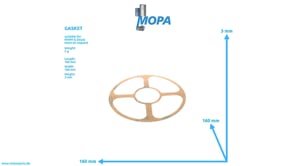 GASKET - 12154731 suitable for MWM & Deutz engines