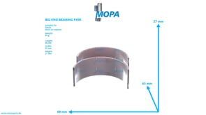 BIG END BEARING PAIR - 12160570 suitable for Deutz engines
