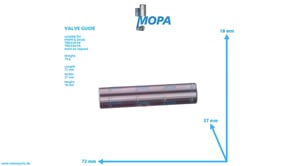 VALVE GUIDE - 12163176 suitable for MWM & Deutz engines VALVE GUIDE - 12163176 suitable for MWM & Deutz engines