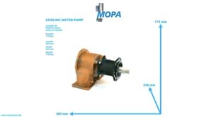 KUEHLWASSERPUMPE - 15076490 passend für MWM & Deutz Motoren