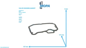 VALVE HOUSING GASKET - 3550160021 suitable for MTU engines