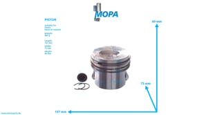 PISTON - 12850715 suitable for Deutz engines