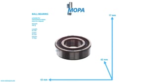 SCHULTERKUGELLAGER - 184841 passend für Volvo/Volvo Penta Motoren