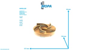 IMPELLER - 51065060113 suitable for MAN D engines