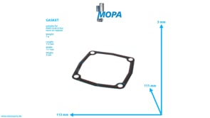 GASKET - 51549010034 suitable for MAN D engines