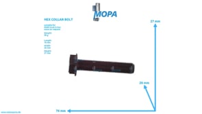HEX COLLAR BOLT - 51900200353 suitable for MAN D-engines
