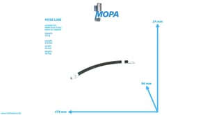 HOSE LINE - 51963400141 suitable for MAN D engines