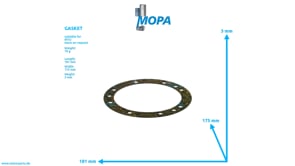 GASKET - 5552032080 suitable for MTU engines GASKET - 5552032080 suitable for MTU engines