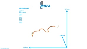 PRESSURE LINE - 5560702434 suitable for MTU engines PRESSURE LINE - 5560702434 suitable for MTU engines
