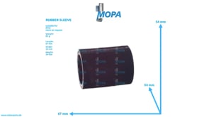 RUBBER SLEEVE - 700368040002 suitable for MTU engines