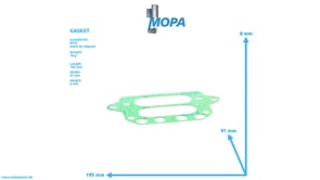 GASKET - 8490980800 suitable for MTU engines