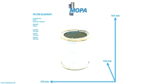 FILTER ELEMENT - 0000921805 suitable for MTU engines FILTER ELEMENT - 0000921805 suitable for MTU engines