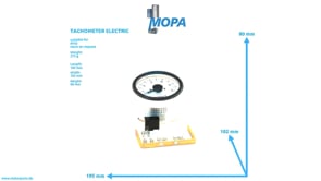 DREHZAHLANZEIGER ELEKTRISCH - 0011538719 passend für MTU Motoren
