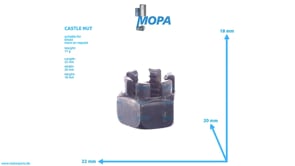 CASTLE NUT - 01113042 suitable for Deutz engines