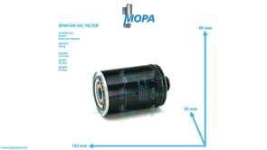 SPIN-ON OIL FILTER - 01174418 suitable for Deutz engines