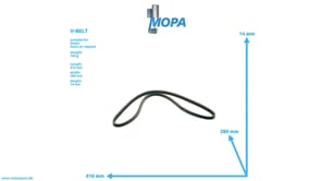 V-BELT - 01180437 suitable for Deutz engines