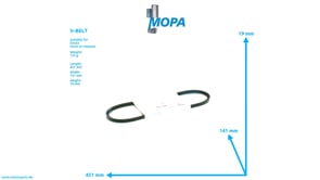 V-BELT - 01180849 suitable for Deutz engines