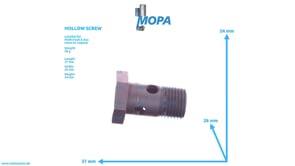 HOLLOW SCREW - 06783404107 suitable for MAN D-engines