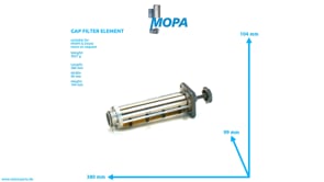 GAP FILTER ELEMENT - 04093190 suitable for MWM & Deutz engines GAP FILTER ELEMENT - 04093190 suitable for MWM & Deutz engines