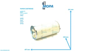 PAPER CARTRIDGE - 04193519 suitable for Deutz engines